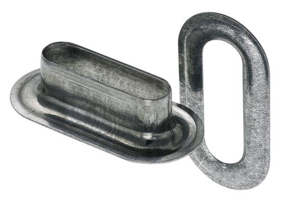 OBROČEK OVALNI POCINKAN 40x10mm