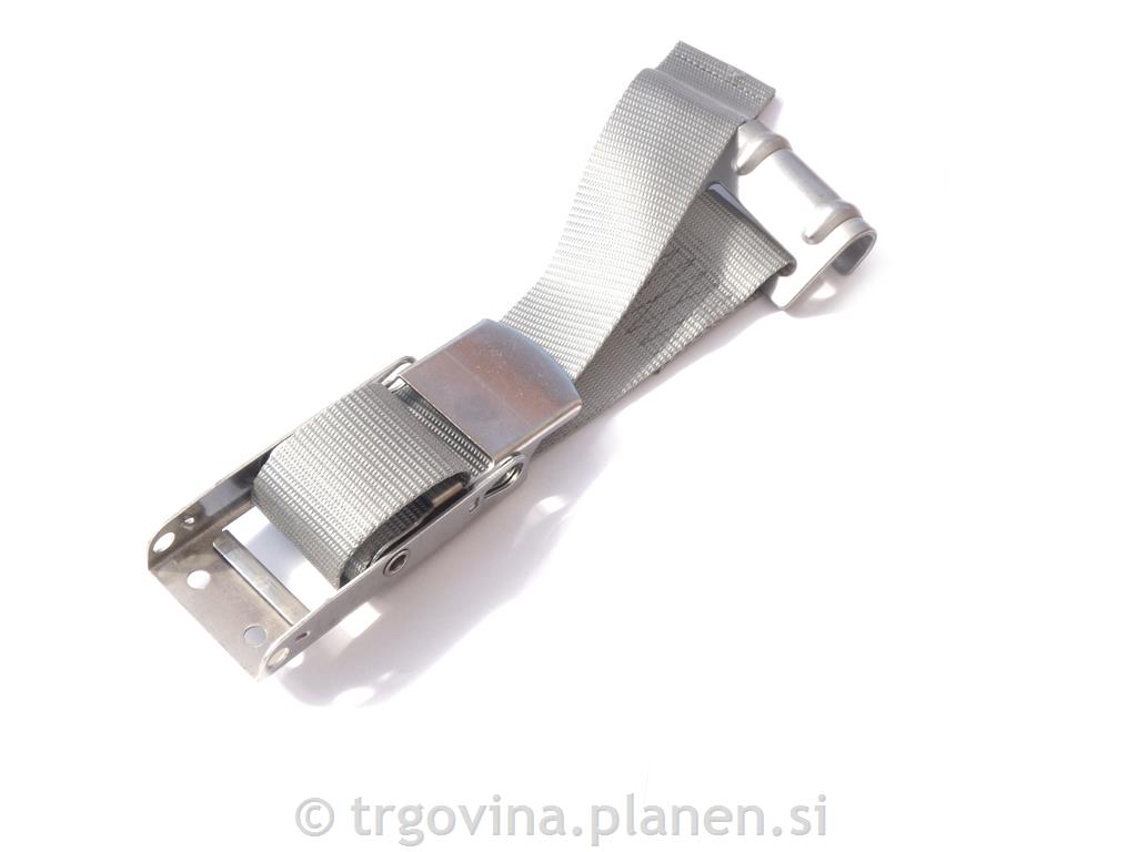 ZATEZALO Z RAVNIM ZAPENJALOM-SIV TRAK